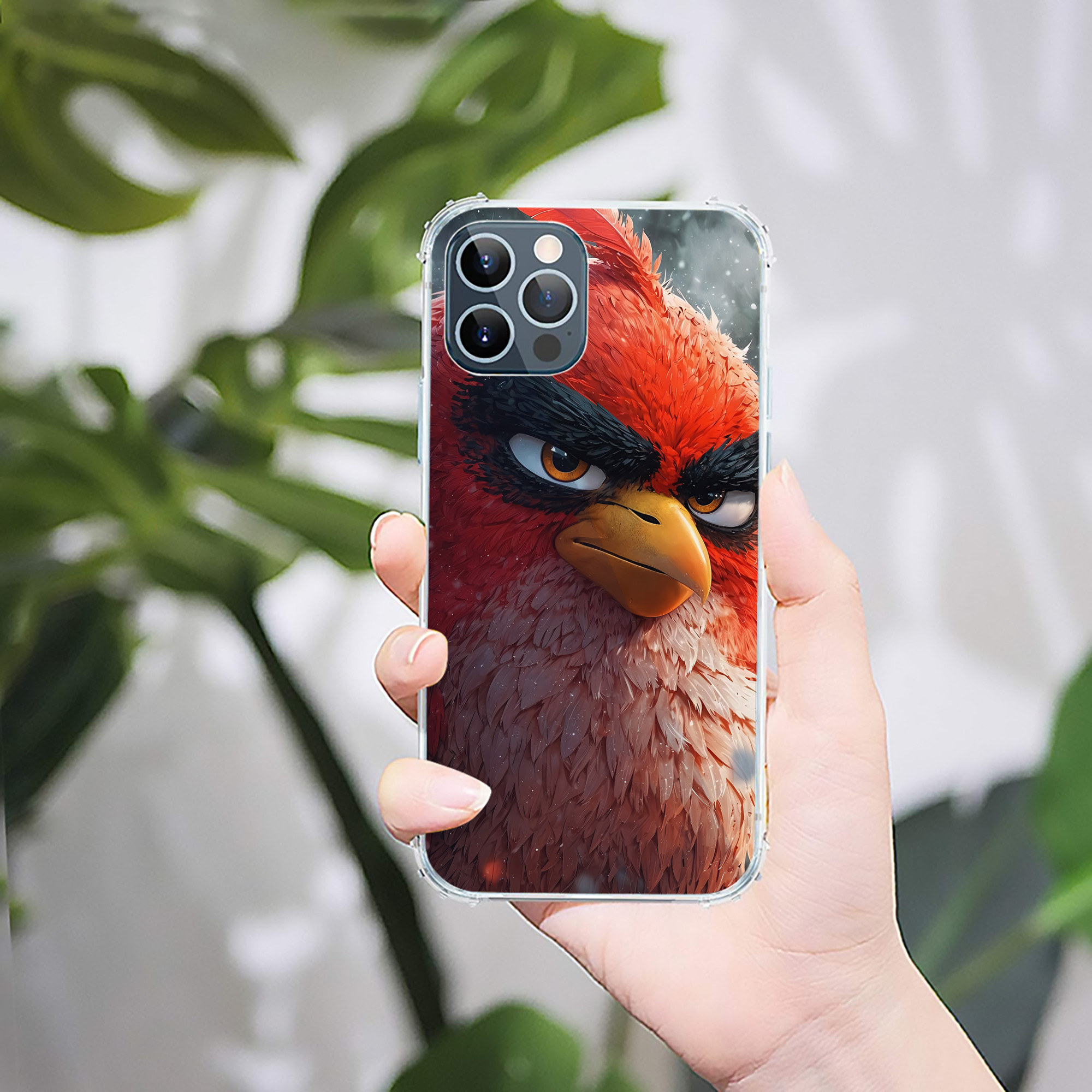（画像用） Angry Birds アングリーバード 【iPhone 12シリーズ対応】透明スマホケース（クリアソフトケース）